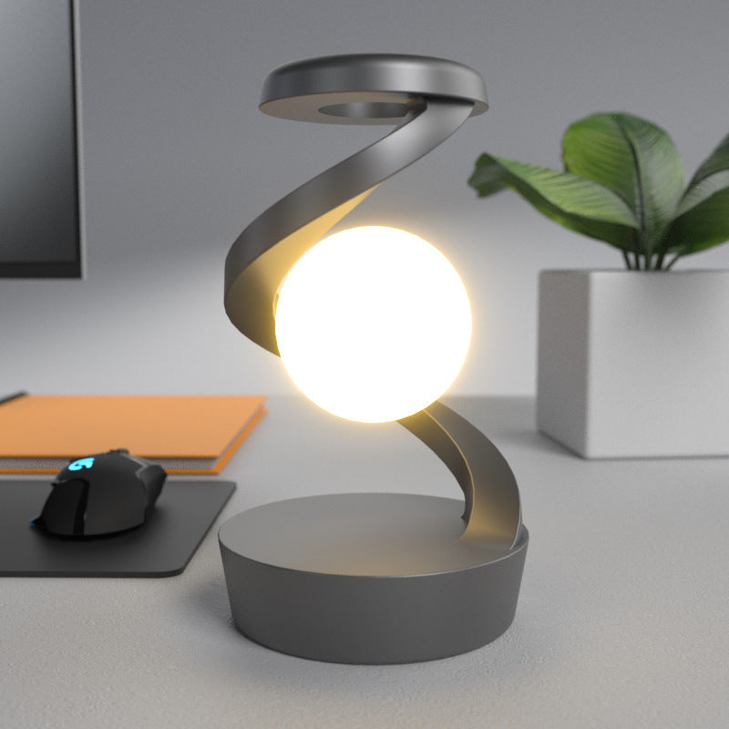 Rotating Moon Desk Lamp with Wireless Charging - Quick Hack