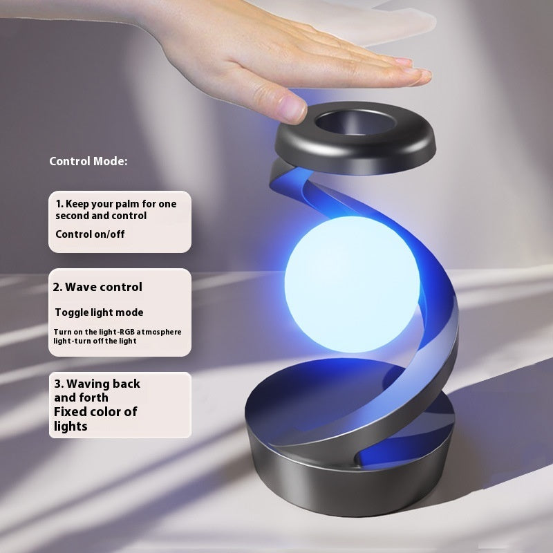 Rotating Moon Desk Lamp with Wireless Charging - Quick Hack